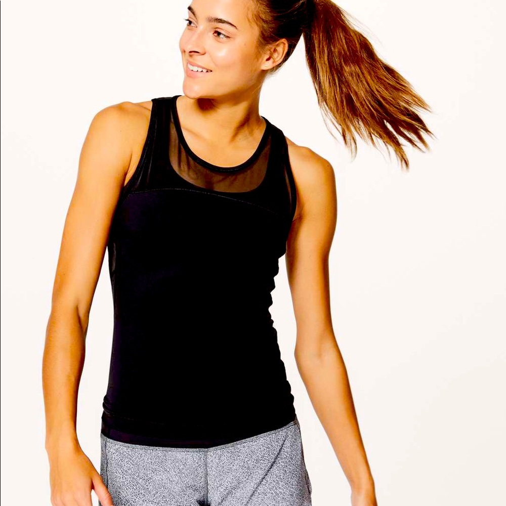 Lululemon home stretch tank black 8 nwt